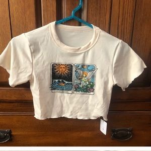 Tarot card crop top